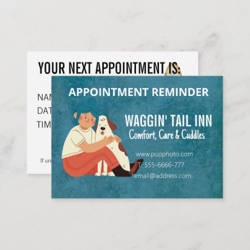 Dog Bed  Breakfast Business Appointment Card
