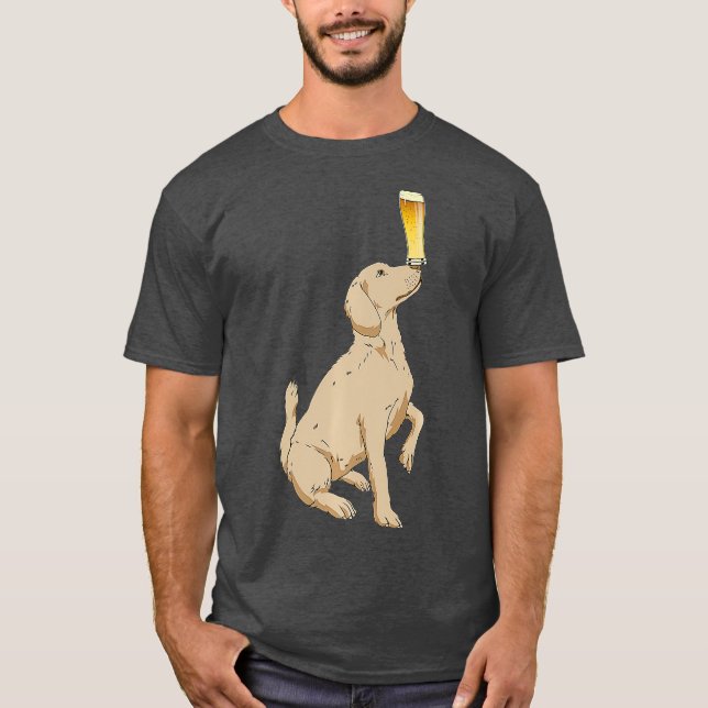 Dog Beers  Labrador Retriever  Craft Beer T-Shirt (Front)