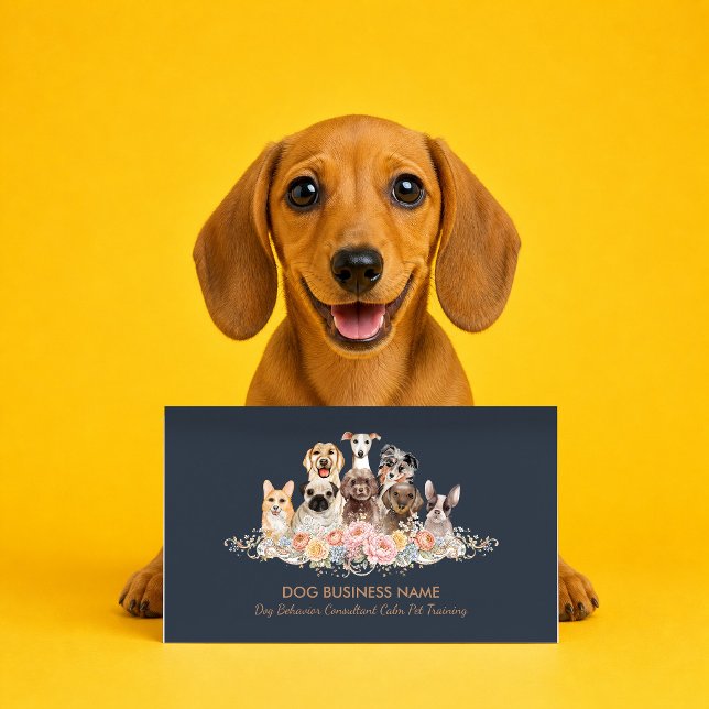 Dog Behavior Consultant Calm Pet Training Business Card (Creator Uploaded)