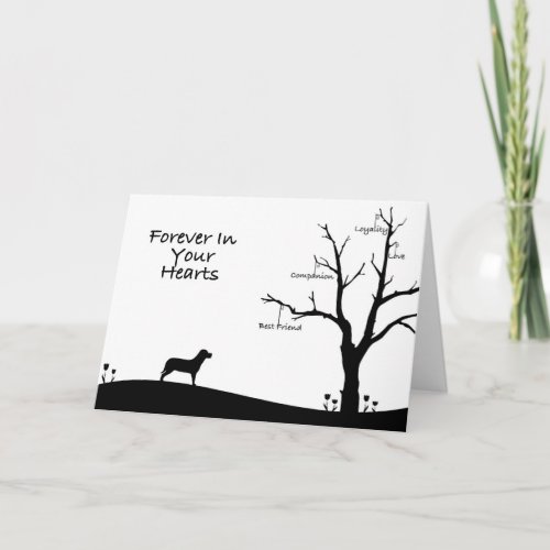 Dog Bereavement Sympathy Card