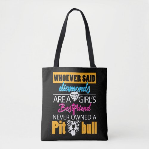 Dog Best Friend Pit bull Gift Tote Bag
