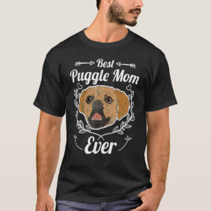 Dog Best Puggle Mom Ever Cute Animal Dog Breed Pu T-Shirt | Zazzle