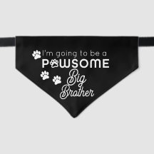 Dog Big Sister or Big Brother Baby Announcement