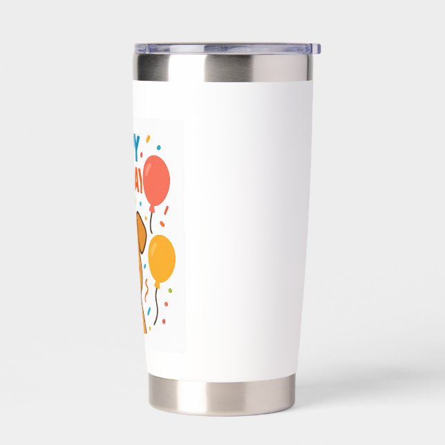 Dog Birthday Gift for Dog Lovers Insulated Tumbler (Left)