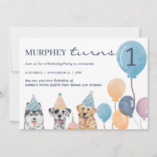 Dog Birthday Invitation