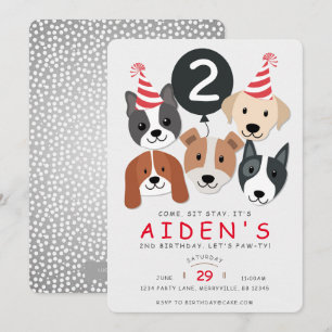 Dog Birthday Invitation