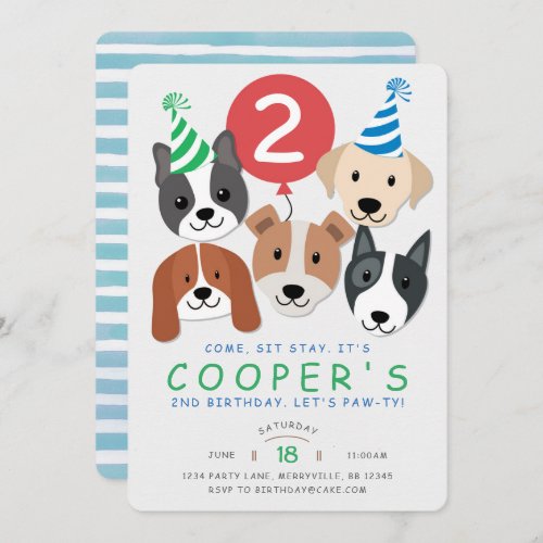 Dog Birthday Invitation