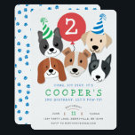 Dog Birthday Invitation<br><div class="desc">Come celebrate with man