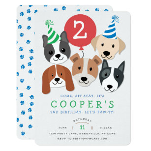 Dog Birthday Invitations Zazzle Dog Birthday Invitation