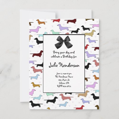 Dog Birthday Invitation