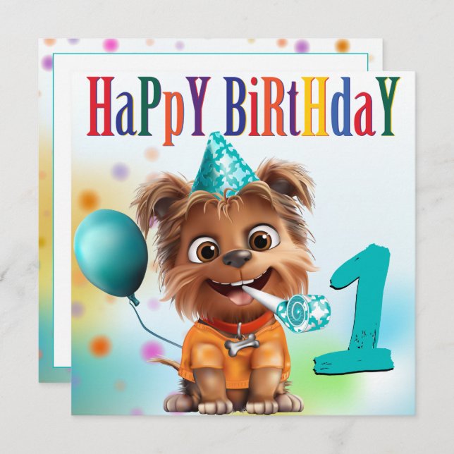 Dog Birthday Party (Front/Back)