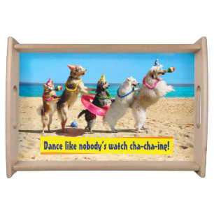 Dog Birthday Party Conga Line Serving Tray