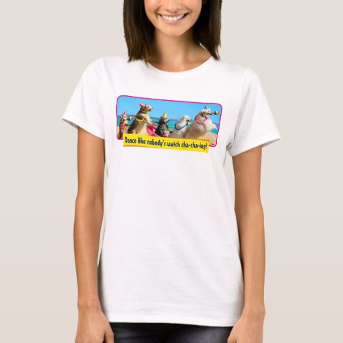 Dog Birthday Party Conga Line T_Shirt