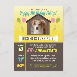 20 Hound Dog Messenger Birthday INVITATIONS Post Cards POSTCARDS 