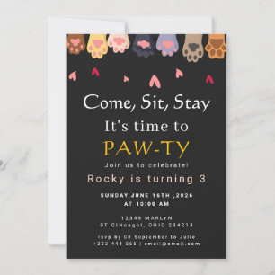 Dog Birthday Party Invitation