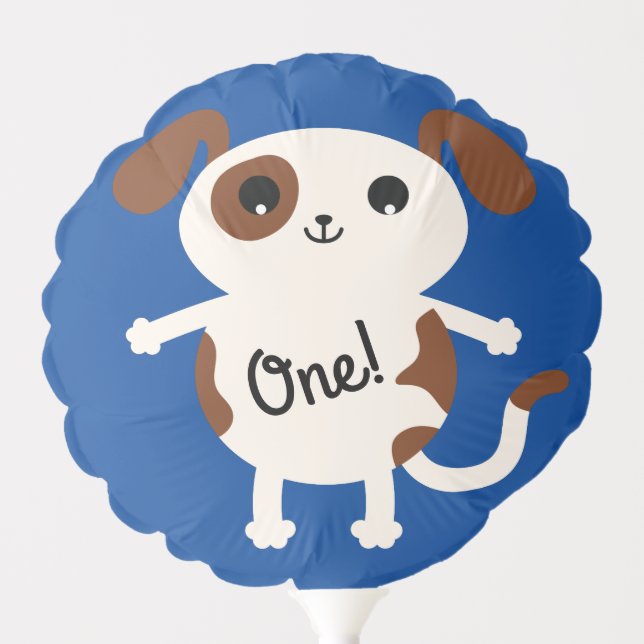 Dog Birthday Party Kids Balloon (Front)