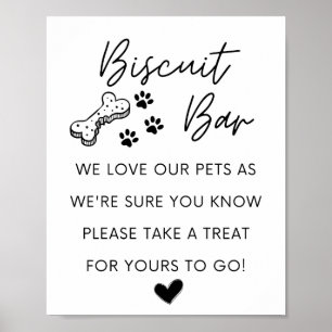 Dog Biscuit Bar   Wedding Sign   Dog Wedding Favor