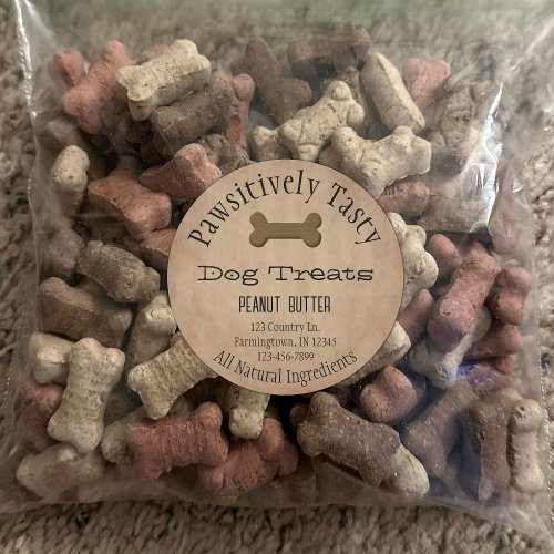 Dog Biscuit Product Sticker