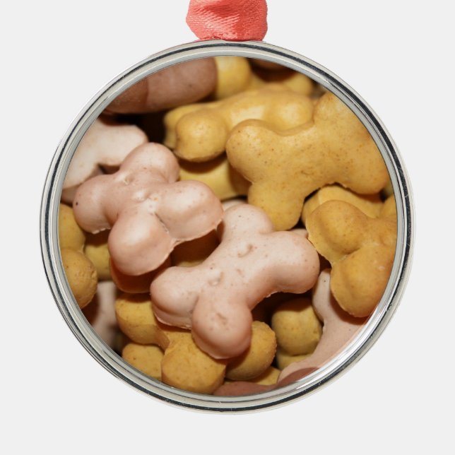 Dog Biscuits Metal Ornament (Front)