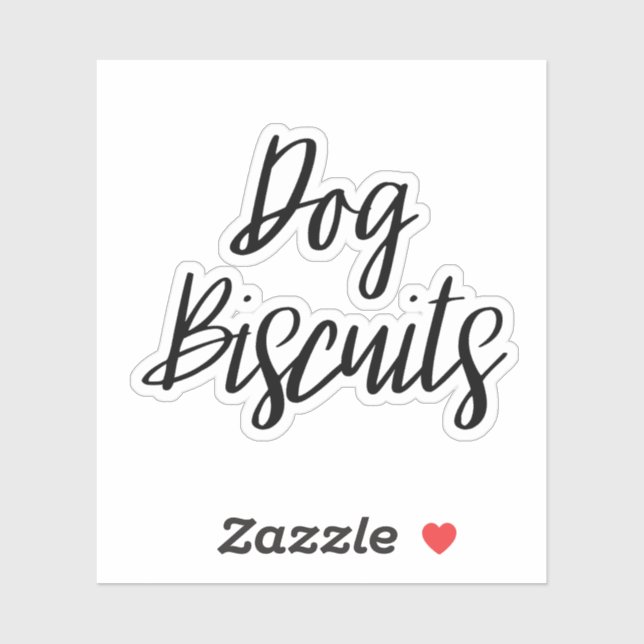 Dog Biscuits Storage Sticker (Sheet)