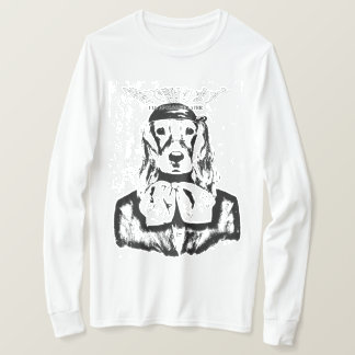 DOG (BLACK AND WHITE) Long T-Shirt