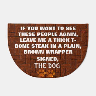 Dog Blackmail Doormat