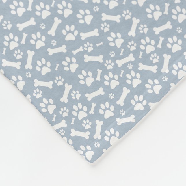 Dog Blanket - Paw Print and Bones (Corner)