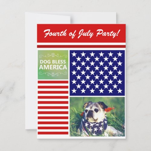 Dog Bless America Patriotic Announcements