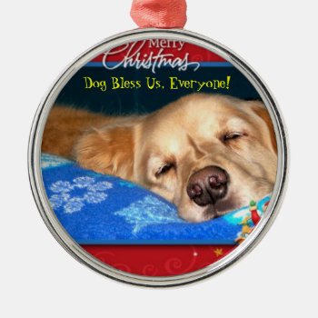Dog Bless Us  Everyone! Framed Holiday Ornament by dbrown0310 at Zazzle