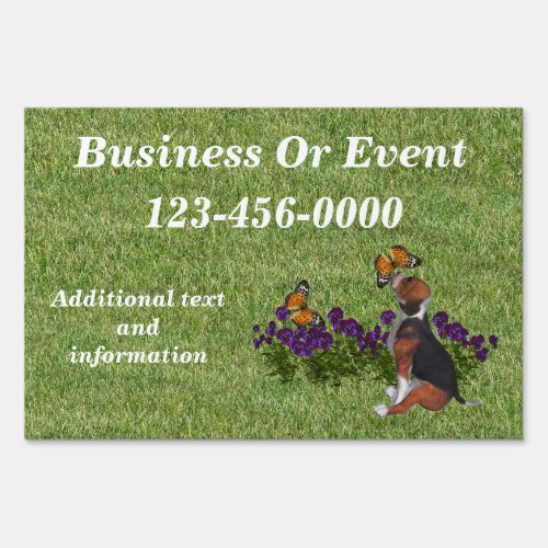 Dog Boarding Grooming Event Advertising Sign