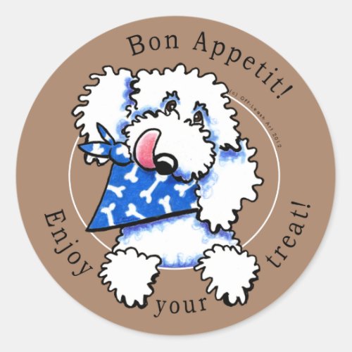 Dog Bon Appetit Pet Treats Labels Taupe Brown