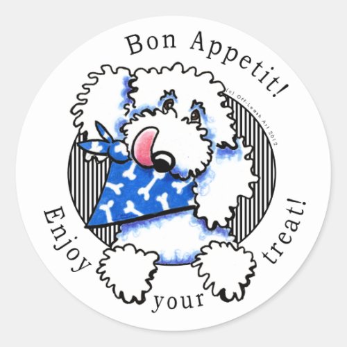 Dog Bon Appetit Pet Treats Labels White