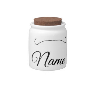 Dog bone add dog name photo custom personalized candy jar