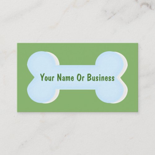 Dog Bone Animal Professional Business Card