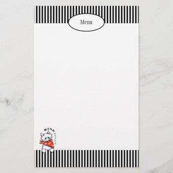 Dog Bone Appetit! Pet Business Menus Or Invoices by offleashart at Zazzle
