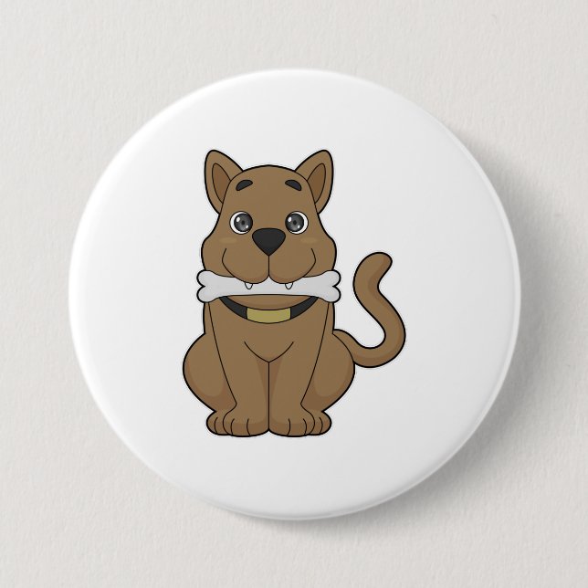 Dog Bone Button (Front)