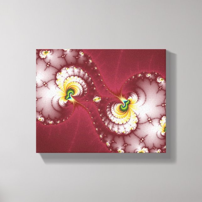 Dog Bone Chew - Fractal Canvas Print (Front)