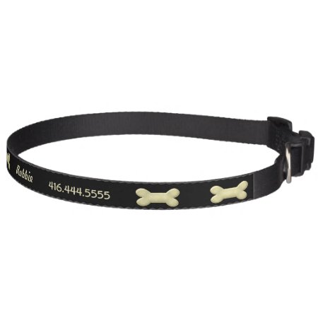 Dog Bone Custom Name Collar