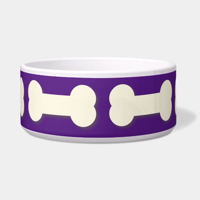 Dog Bone Pattern Any Color Bowl (Front)