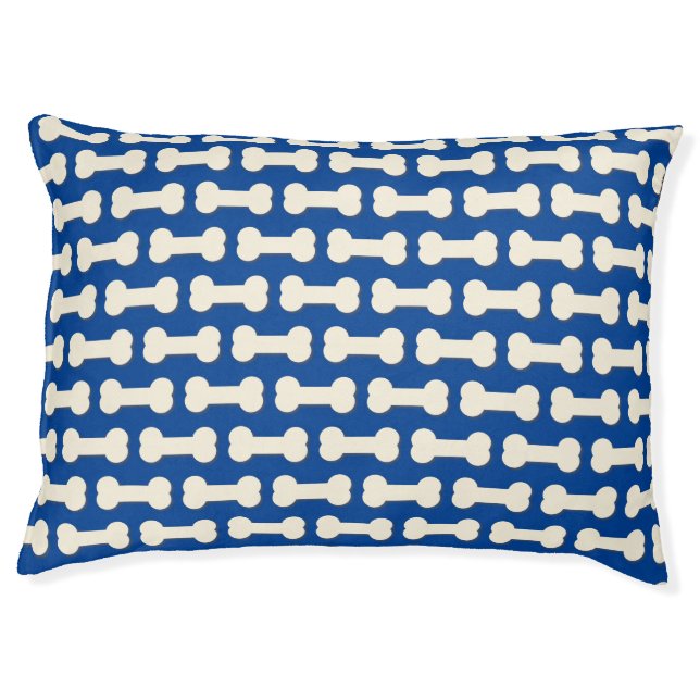 Dog Bone Pattern Any Color Pet Bed (Front)