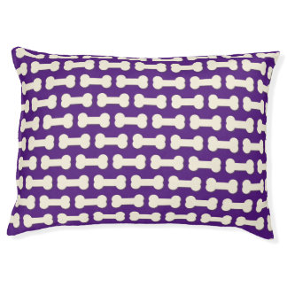 Dog Bone Pattern Any Color Pet Bed
