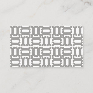 Dog bone pattern business card