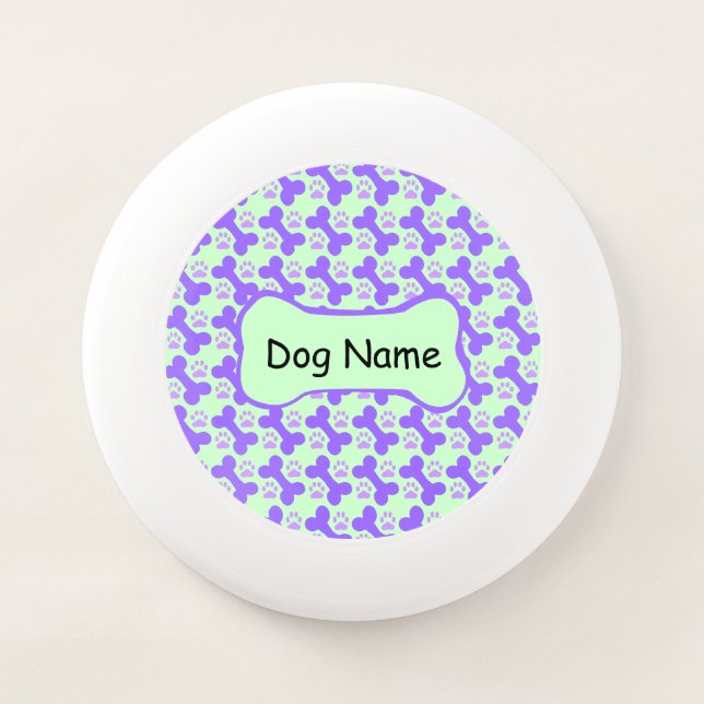 Dog Bone & Paw Frisbee (Front)