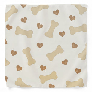 Dog Bone Paws Kawaii Bandana