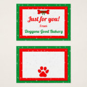 Dog Bone Personalized Christmas Gift (Front & Back)