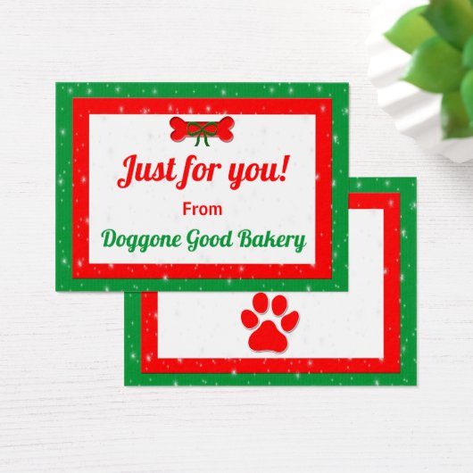 Dog Bone Personalized Christmas Gift (Desk)