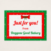 Dog Bone Personalized Christmas Gift (Front)