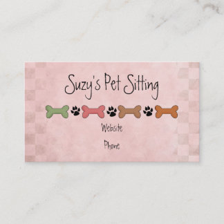 Dog Bone Pet Business Cards