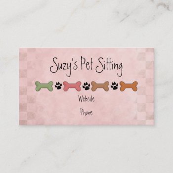 Dog Bone Pet Business Cards by DoggieAvenue at Zazzle