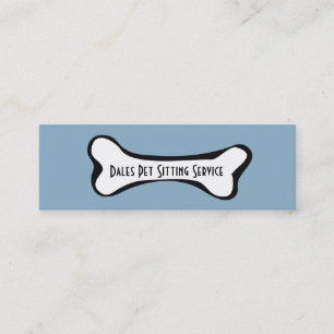 Dog Bone Pet Business Mini Business Card